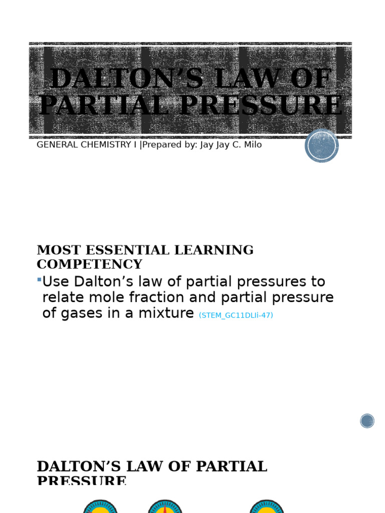 Dalton's Law of Partial Pressure | PDF | Gases | Physical Sciences