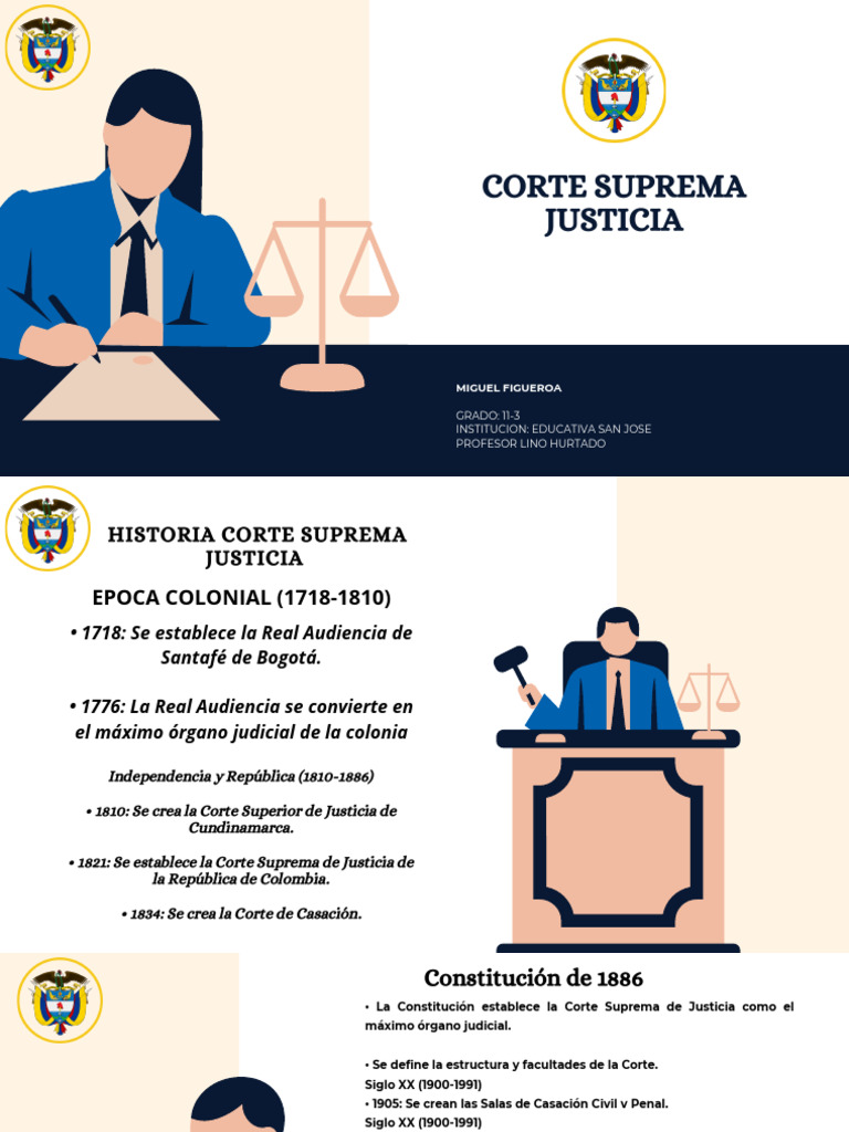 Historia y Funciones de la Corte Suprema | PDF | Ley constitucional ...