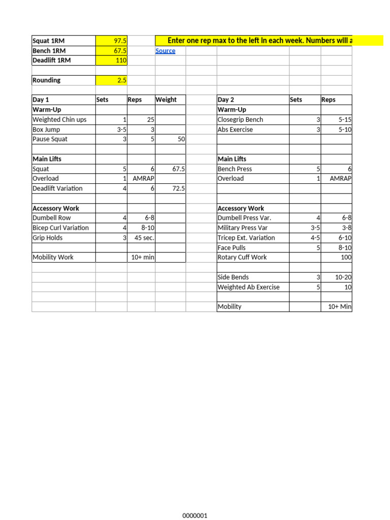 Powerlifting Hypertrophy Program Guide | PDF | Physical Fitness ...