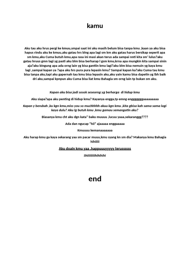 Kamu | PDF