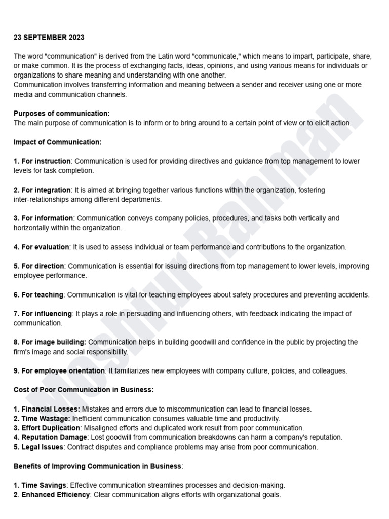 Understanding Business Communication | PDF | Communication | Nonverbal ...