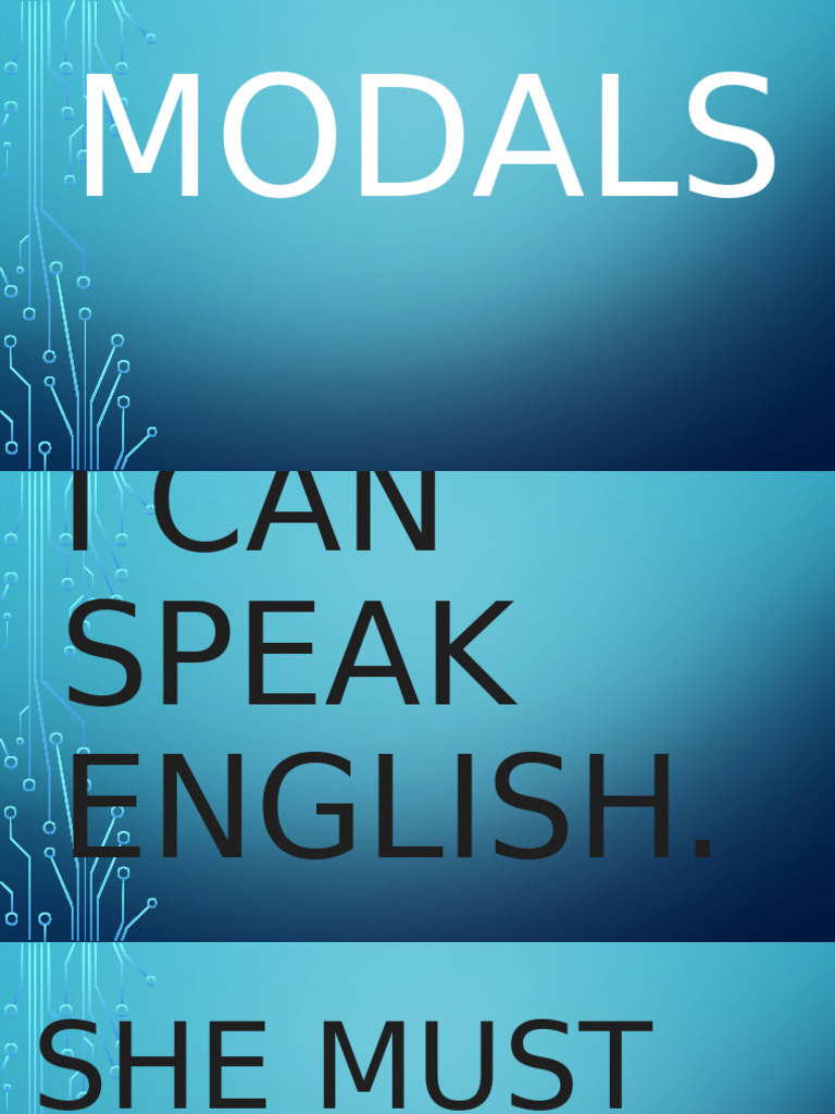 English Modal Verbs Practice | PDF