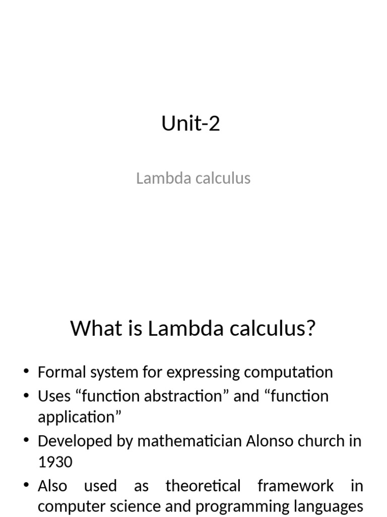 Understanding Lambda Calculus Basics | PDF | Data Type | Function ...
