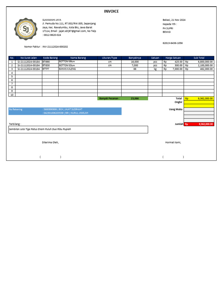 Invoice Inv 21112024 000202 | PDF