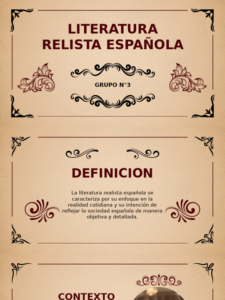 Spanish Literature Thesis by Slidesgo | PDF | Realismo literario