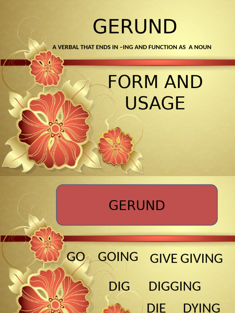 Gerund Grammar Guides - 57068 | PDF