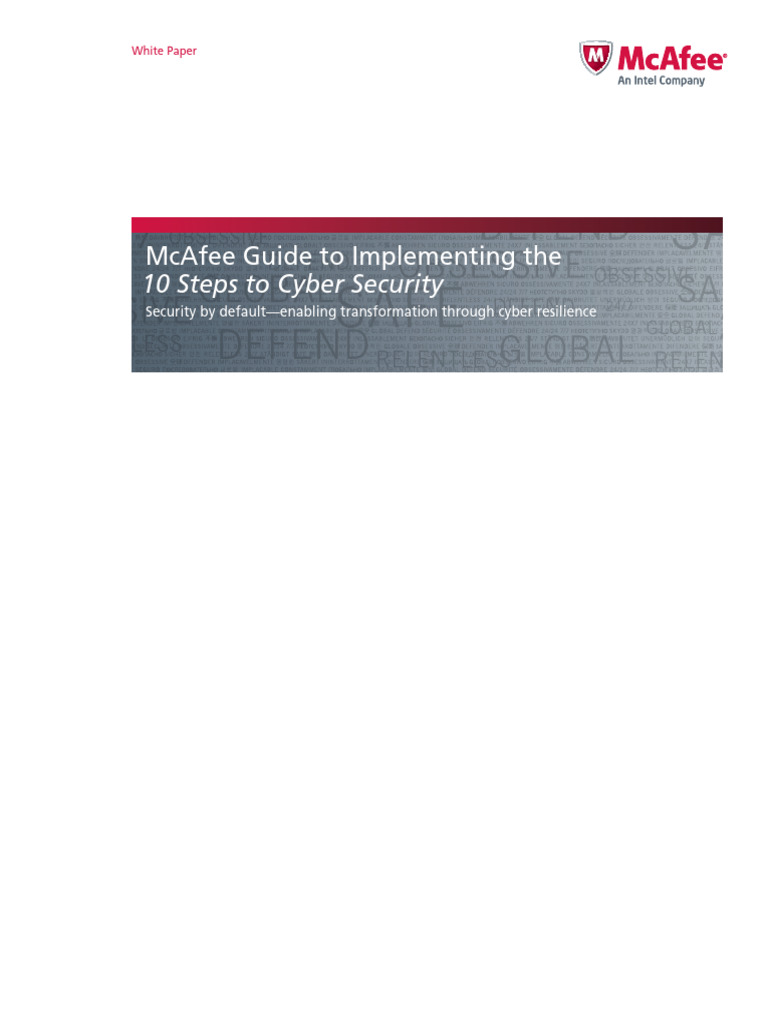 Ten Steps Response McAfee Guide To Implementation Summer 2013 | PDF ...
