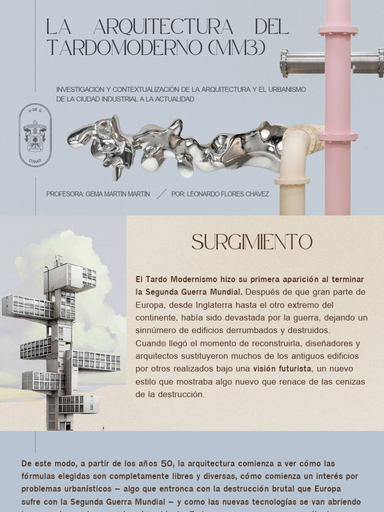 Arquitectura Tardomodernista y High Tech | PDF | Diseño arquitectonico ...