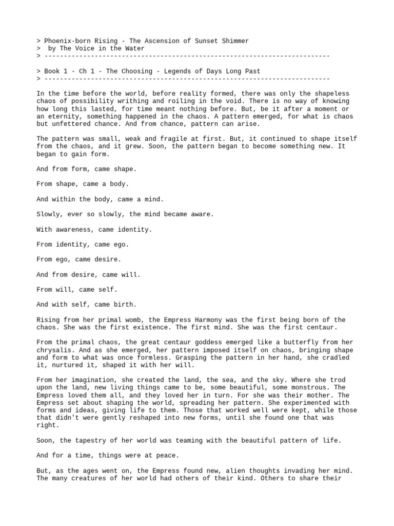 Phoenix-Born Rising - The Ascension of Sunset Shimmer | PDF