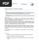 CLEAPSS Flame Tests | PDF | Emission Spectrum | Chemistry