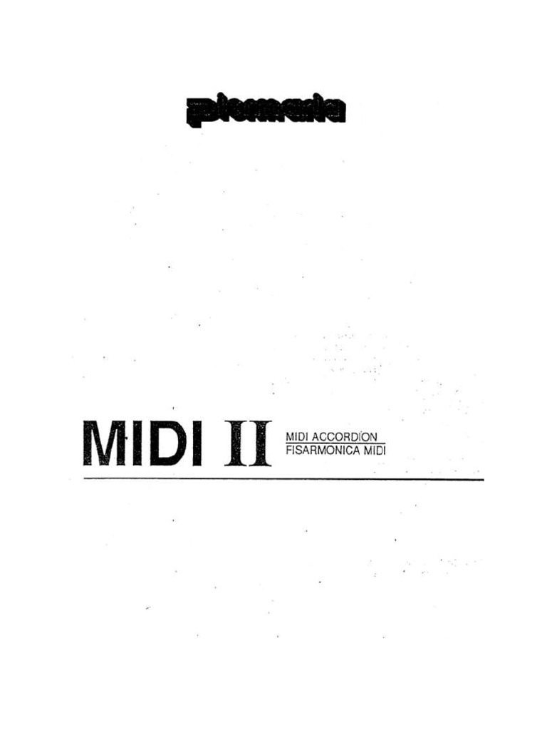 Piermaria Iorio MIDI II Manual | PDF