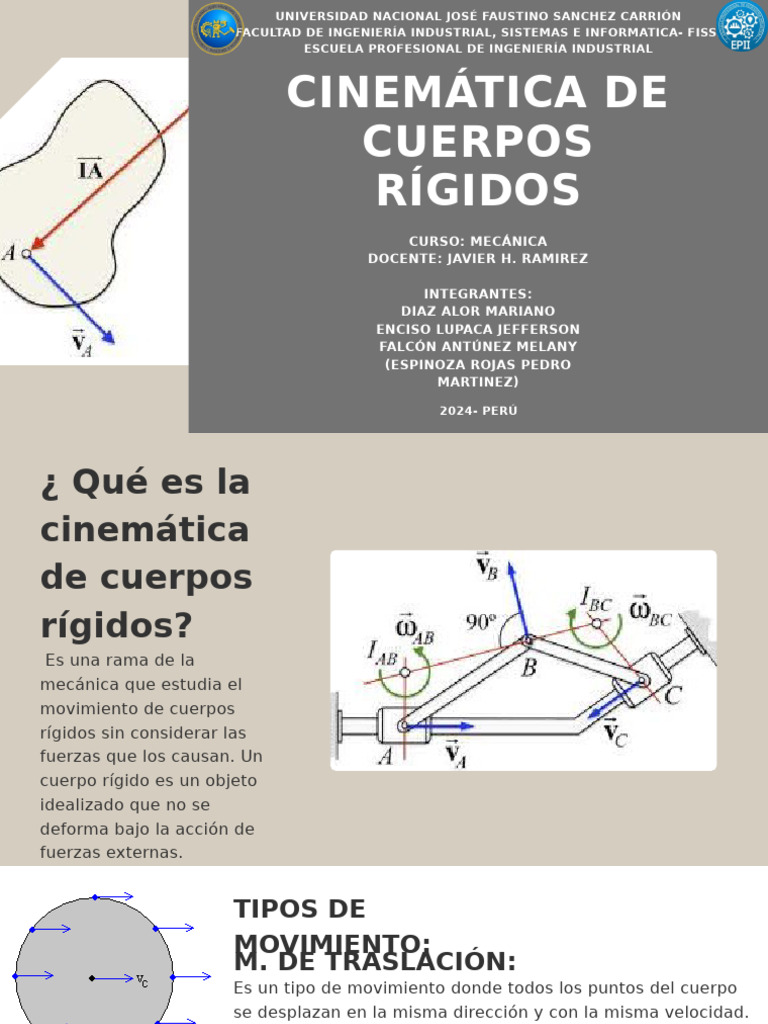 Cinemática de Cuerpos Rígidos | PDF