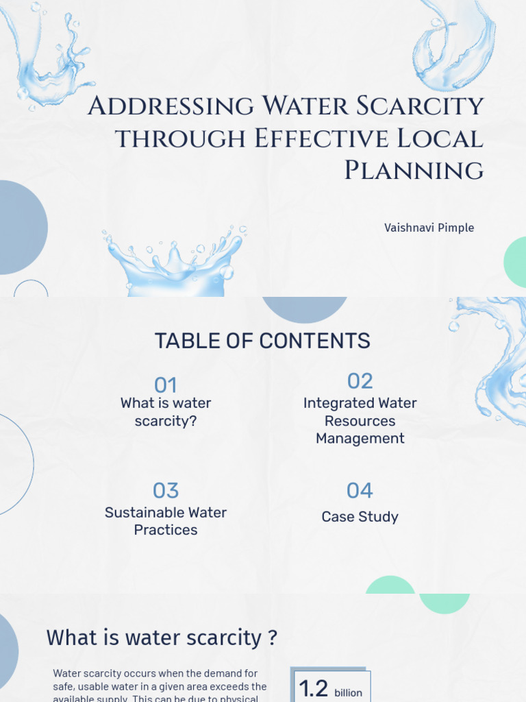 Local Solutions to Water Scarcity | PDF | Water Resources | Reclaimed Water