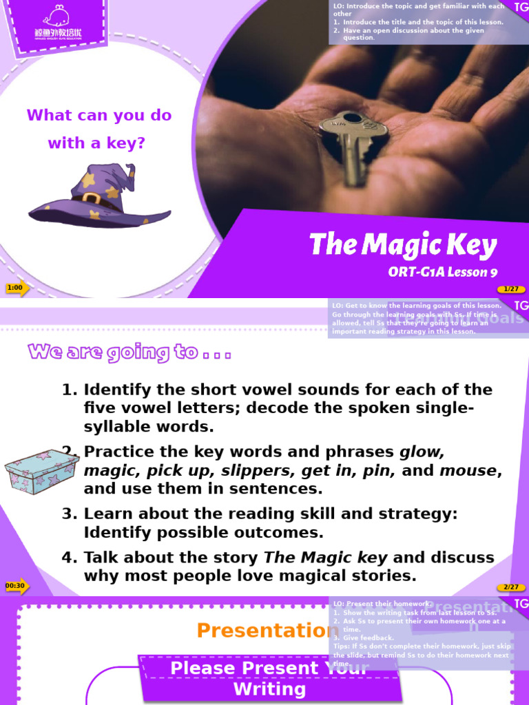 Magic Key Reading Lesson Plan | PDF | Reading Comprehension | Phonics