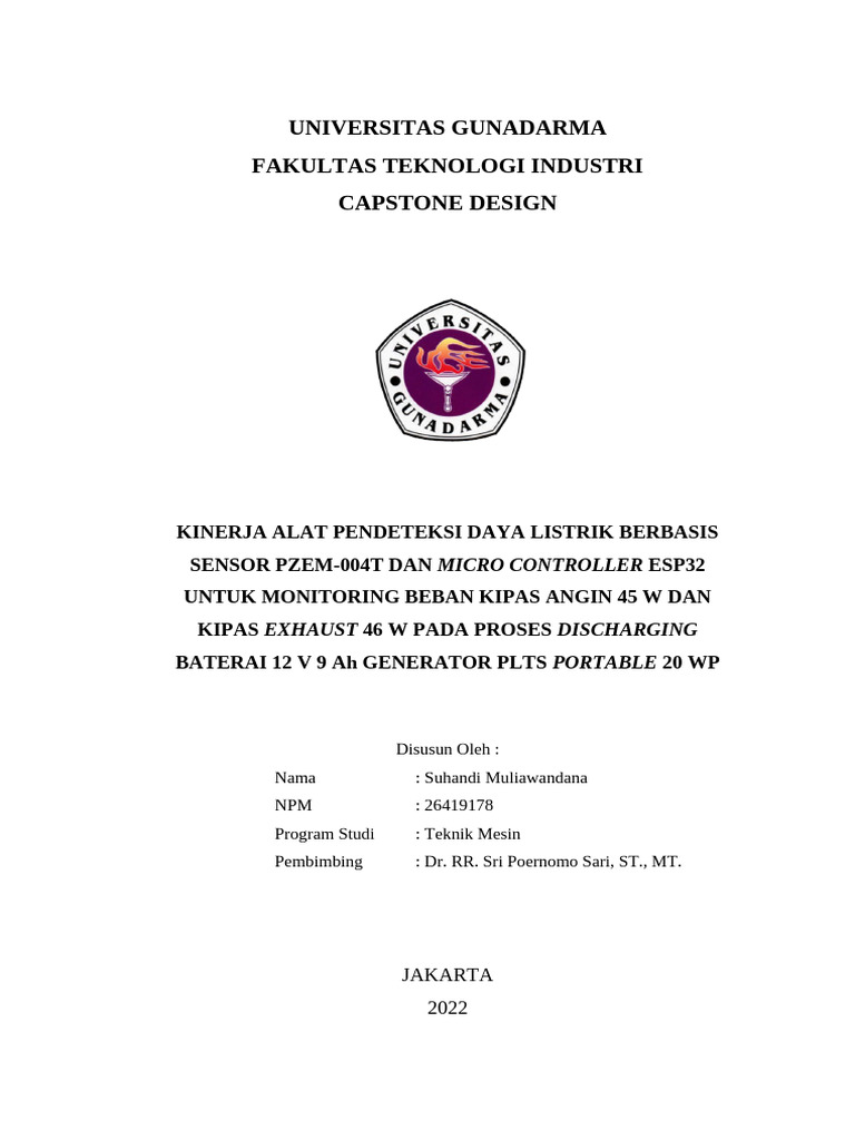 Alat Pendeteksi Daya Listrik ESP32 | PDF