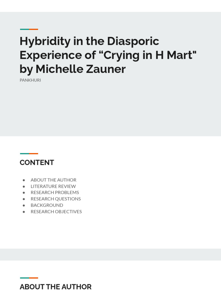 Hybridity in The Diasporic Experience of Crying in H Mart - by Michelle ...