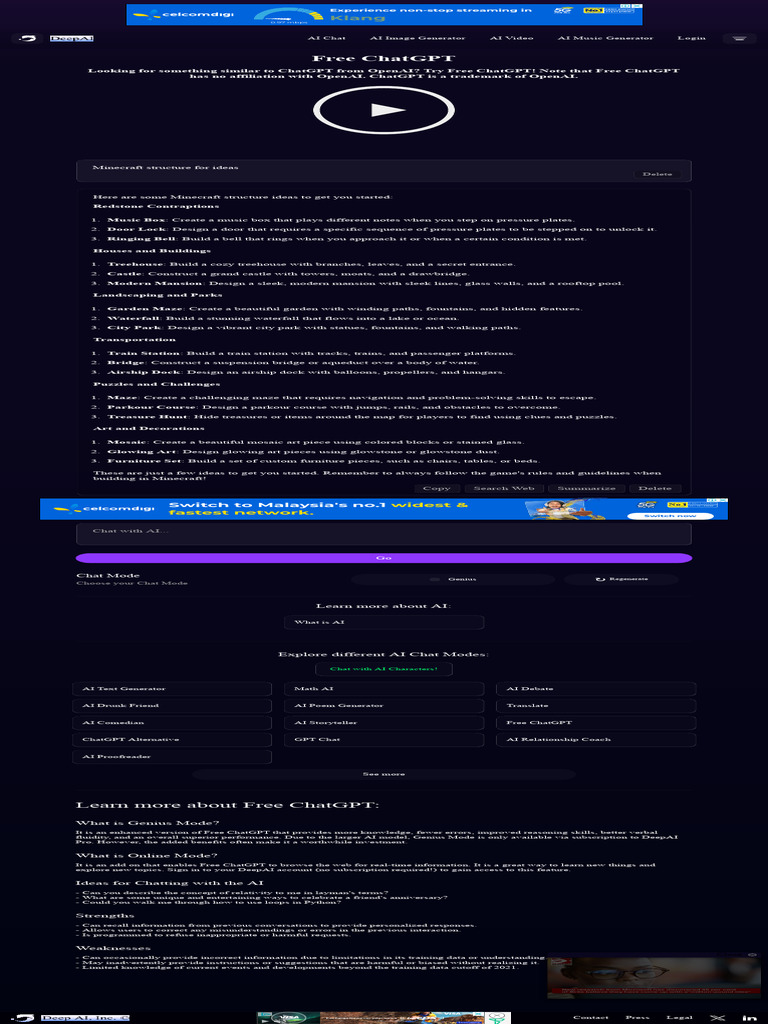 Free ChatGPT | PDF | Artificial Intelligence | Intelligence (AI ...