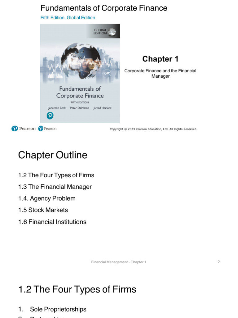 NEW Edition Chapter 1 - FINC2000 2023 | PDF