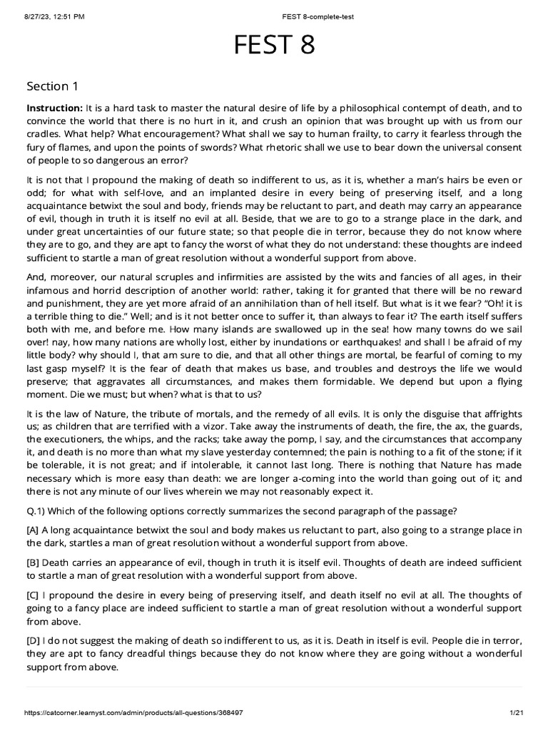 Fest 8 complete test pdf god deities