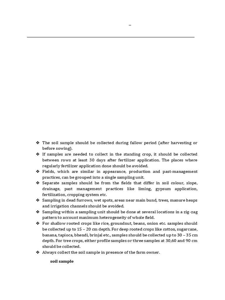 Ex 6 soil sample collection pdf soil earth sciences