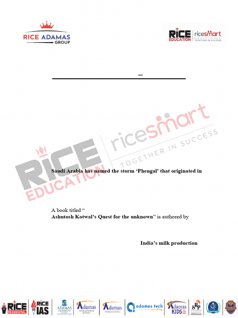 Current Affairs - 29 NOVEMBER 2024 | PDF | International Finance ...