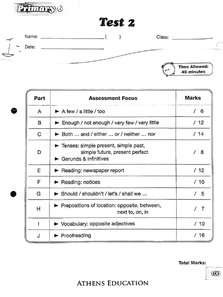 P6 Exam Elect 6A Test 2 | PDF