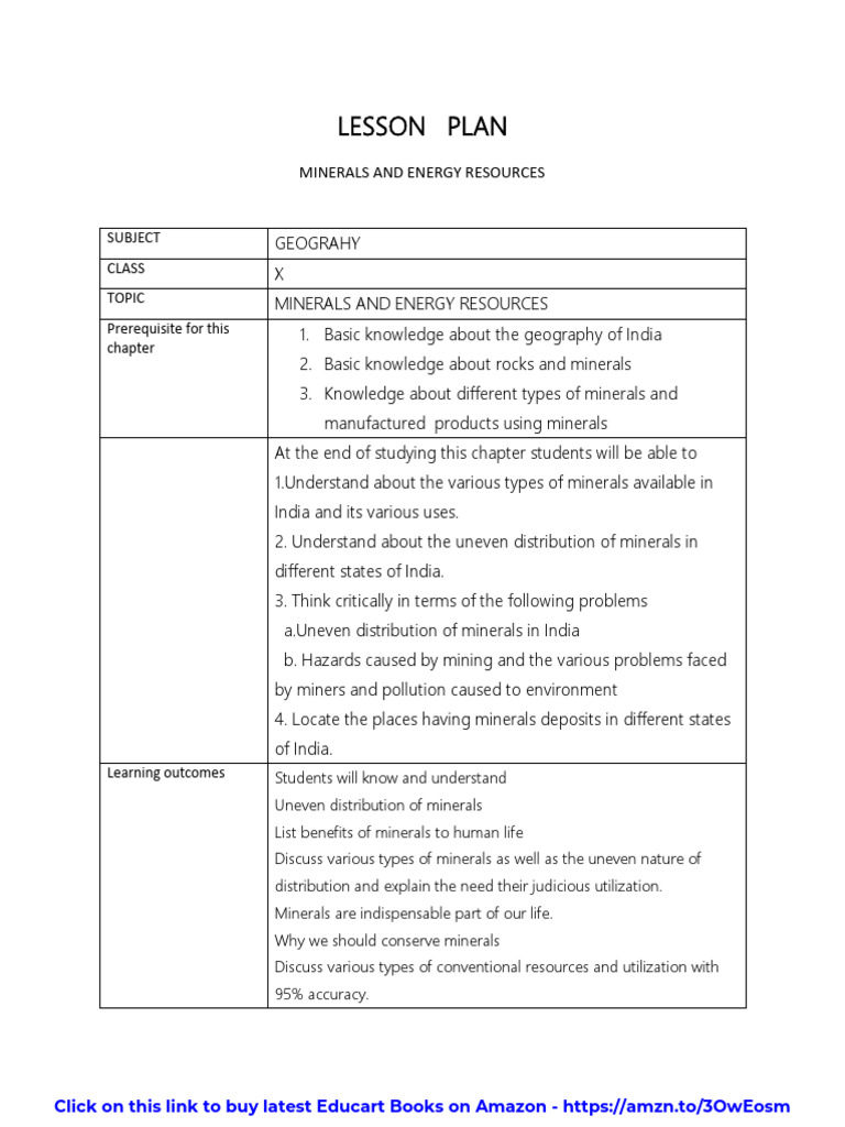 Geography Chapter 5 CLASS X | PDF | World Energy Resources | Energy ...