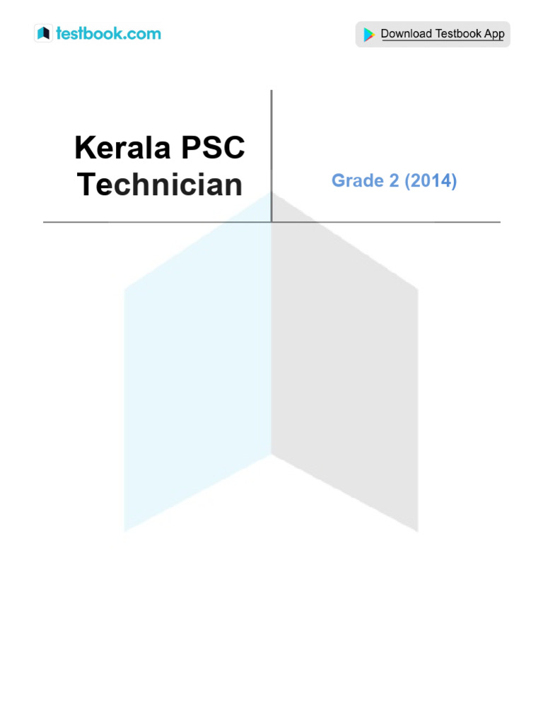 Kerala PSC Technician Grade 2 (2014) | PDF | Electronic Design ...