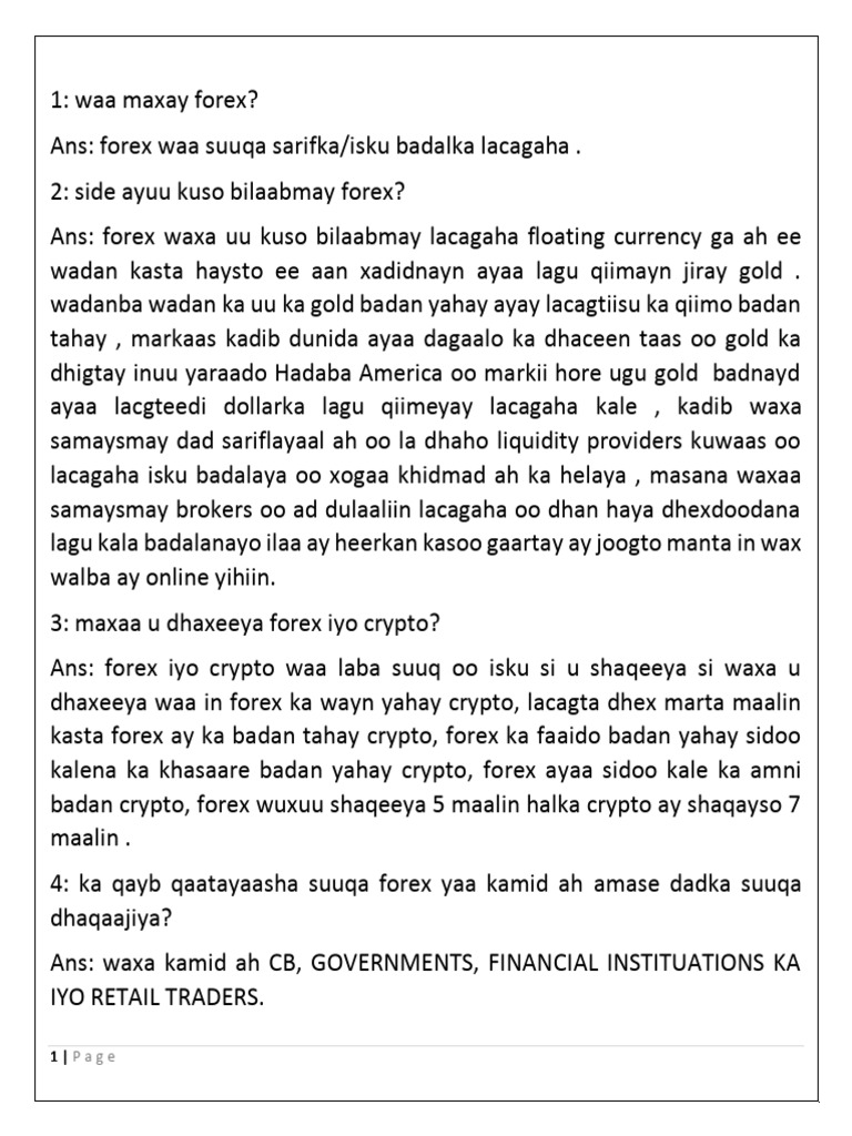 Qiuz fx 1 pdf foreign exchange market private law