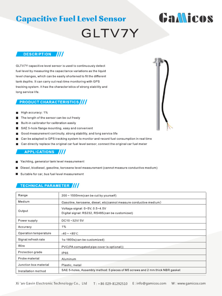 Capacitive Level Sensor | PDF
