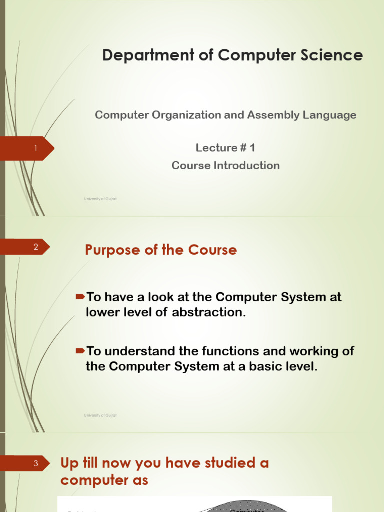 Computer Organization & Assembly Language Course | PDF