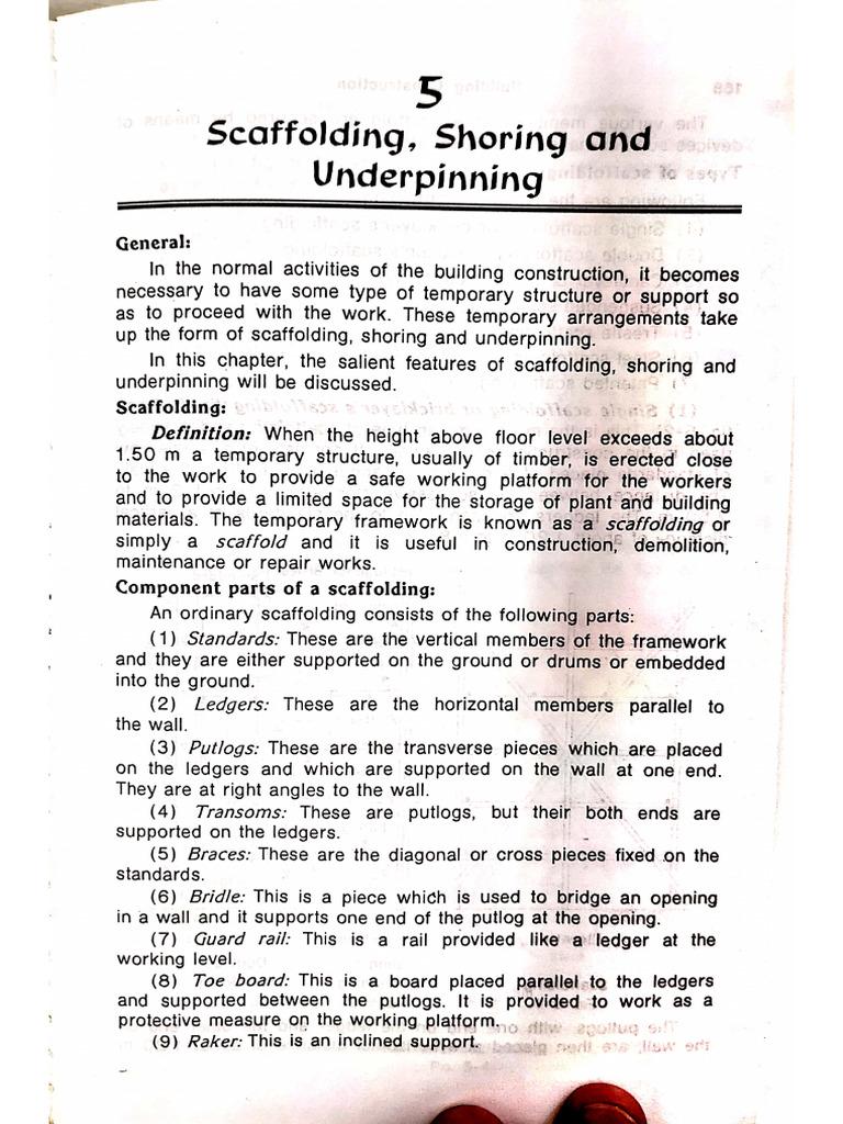 Forwork Scaffolding 1 | PDF