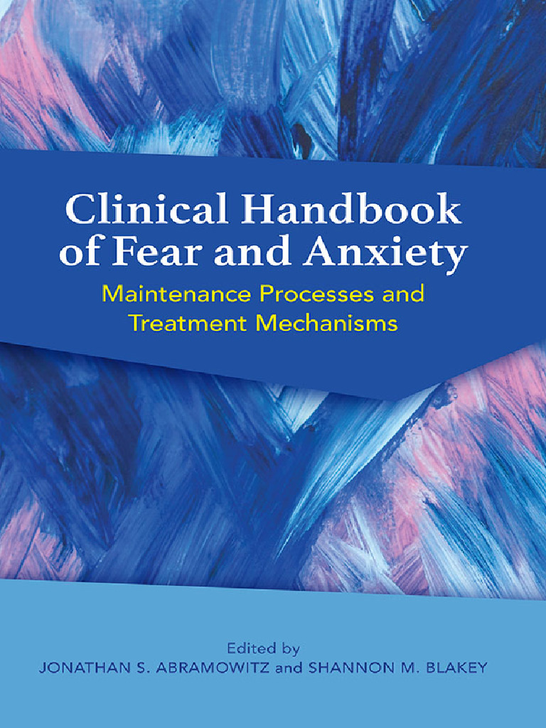 Handbook of Fear and Anxiety Treatment | PDF | Mental Disorder | Anxiety