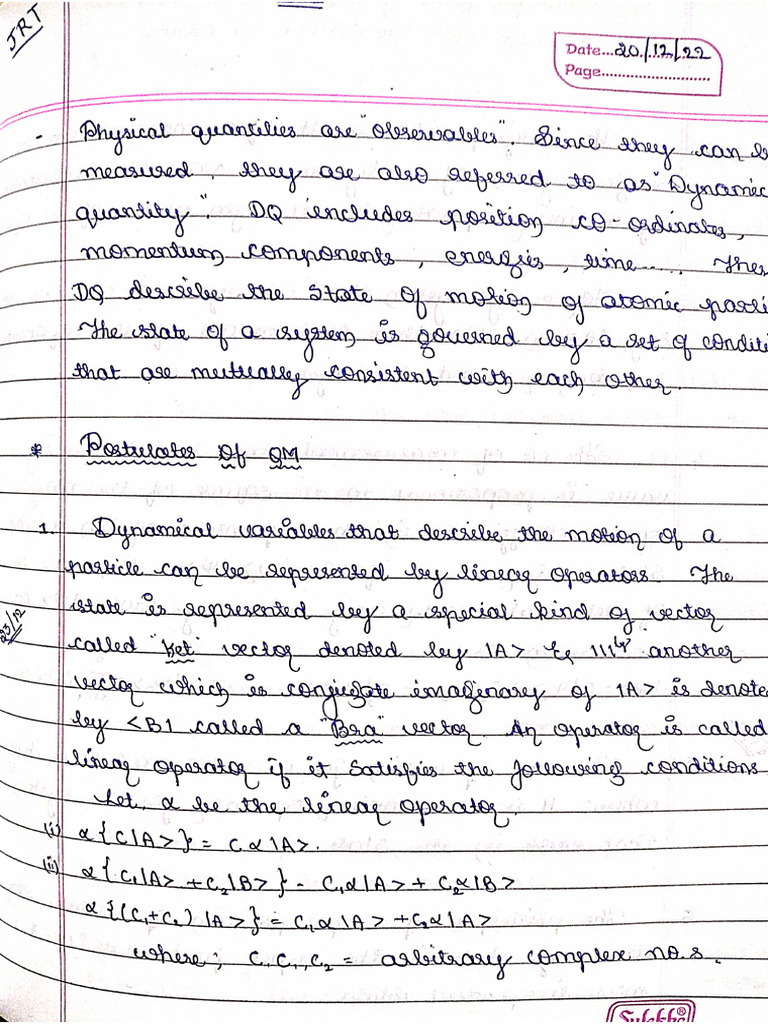 JRT Sir Class Notes-1 | PDF