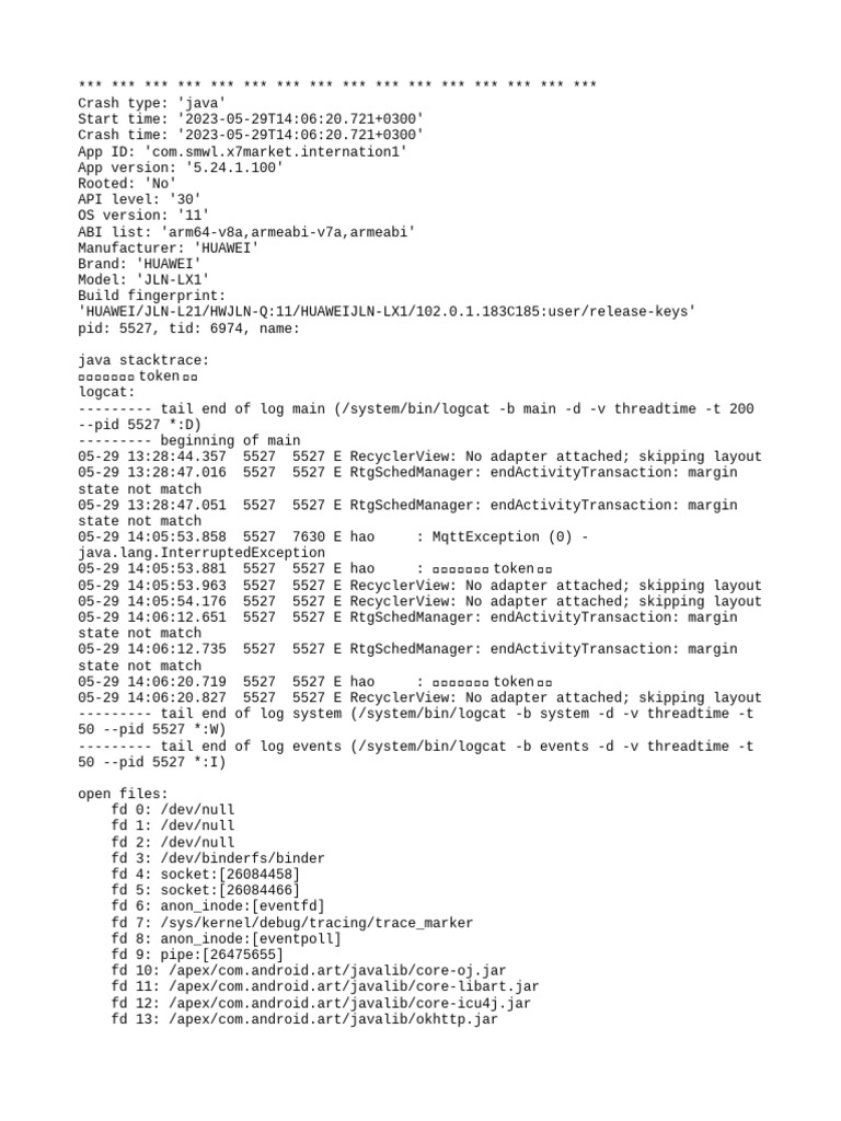 Catchlogs - 2023-05-29 at 14-06-20 - 5.24.1.100 (1204) - .Java | PDF ...