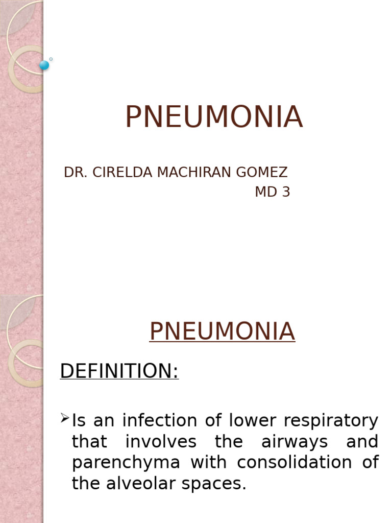Comprehensive Guide to Pneumonia | PDF | Pneumonia | Lung