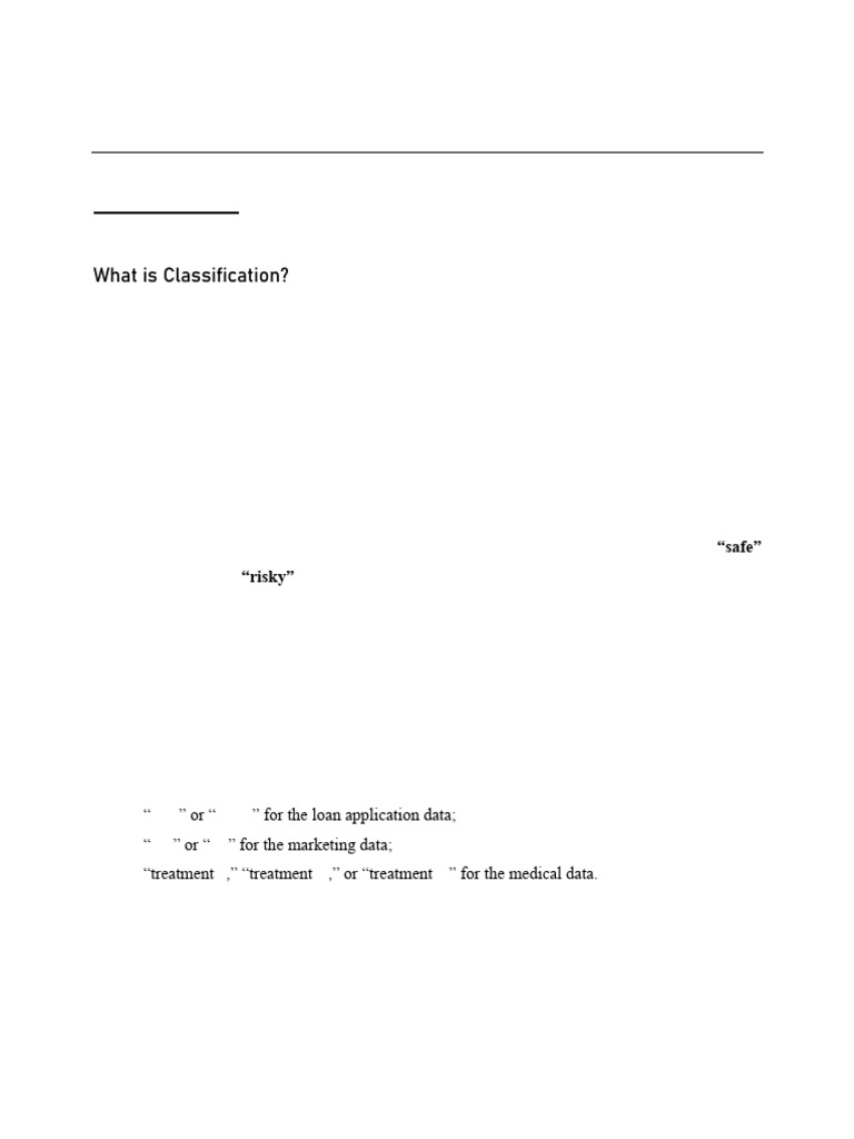 Understanding Data Classification Techniques | PDF | Statistical ...