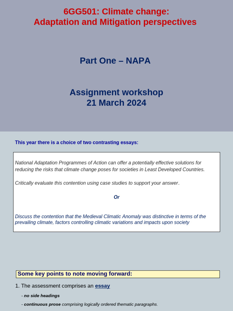 Assignment - Workshop - 2024 - Sudent (1) 4 | PDF | Climate Change ...