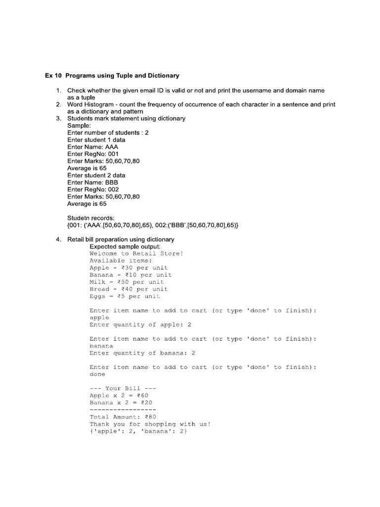 Lab Ex 10 | PDF