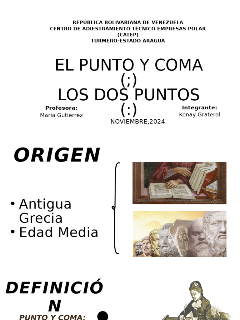 Punto y Coma Los Dos Puntos | PDF