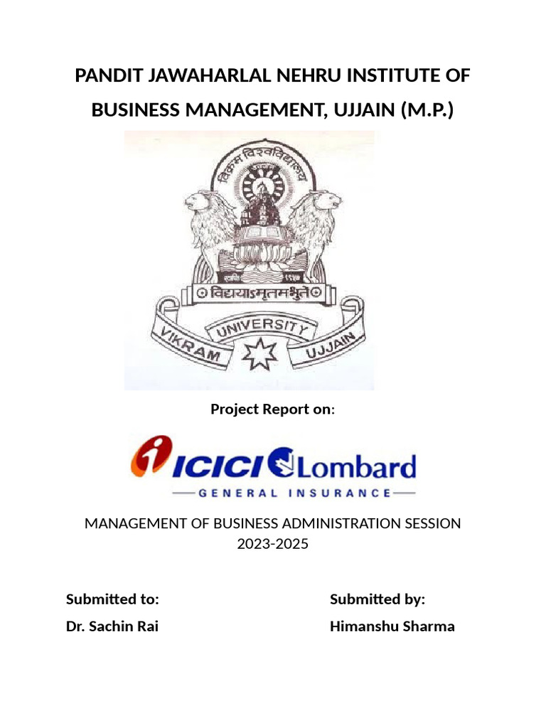MBA Project Report 2023-2025 | PDF