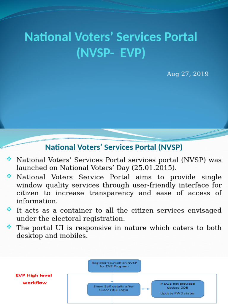 Voter Services Portal Guide | PDF | Computing Platforms | Microsoft Windows