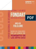 Fomento Artes Folclore 2012
