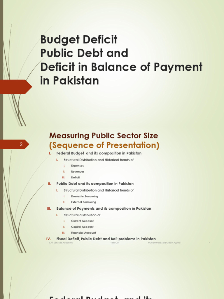 Public Debt and Dual Deficit | PDF | Government Budget Balance ...