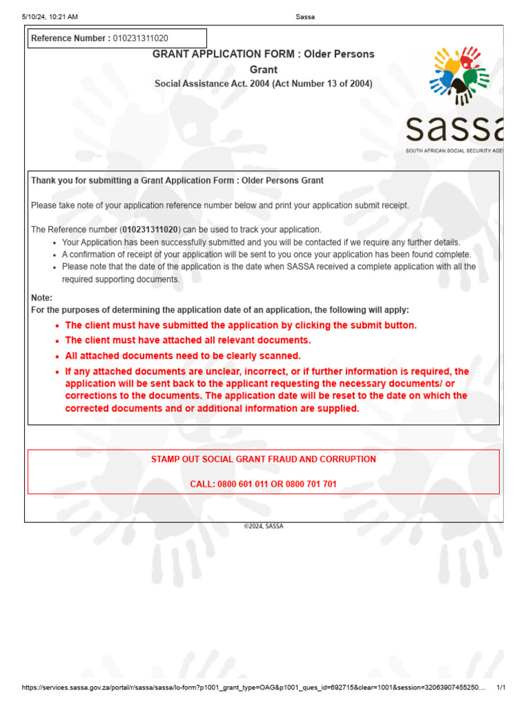 Application Form SAASA | PDF