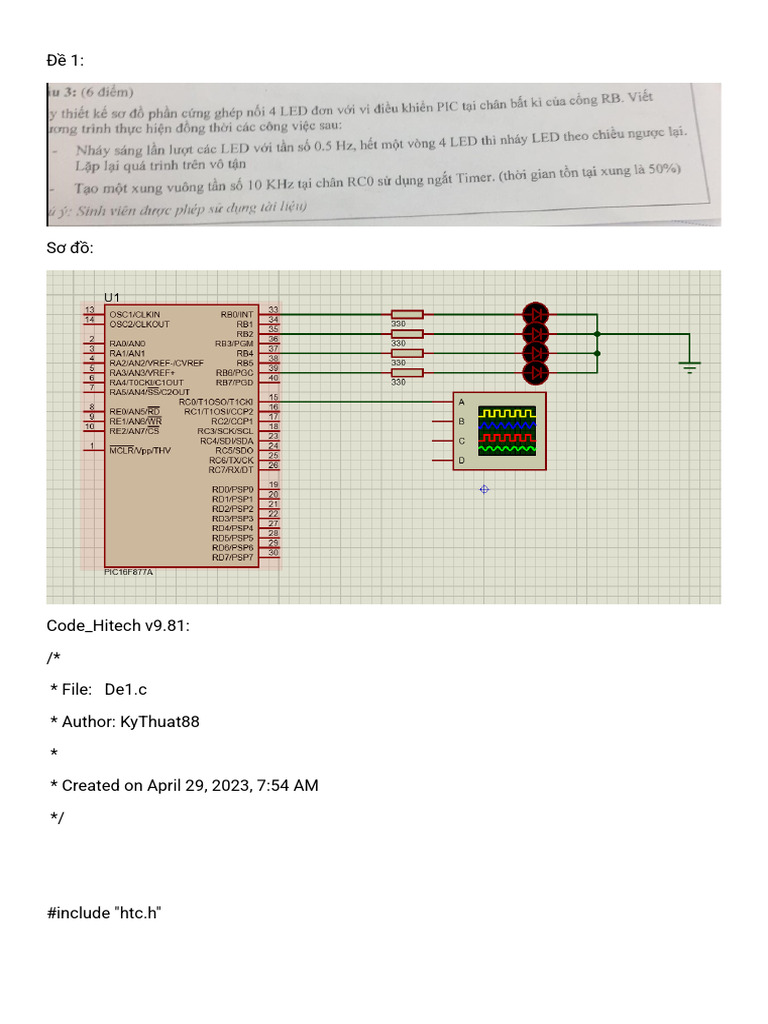 Microcontroller LED Control Codes | PDF | British Comedy Troupes ...