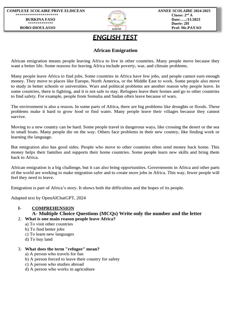 2 Nde A | PDF | Human Migration | Africa