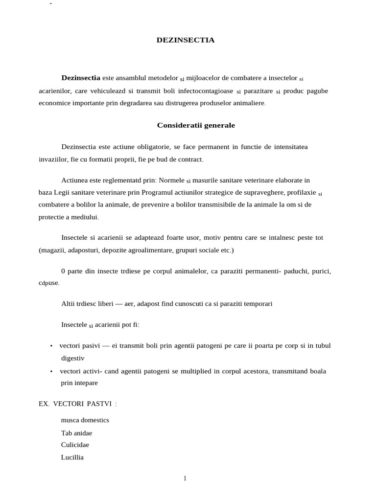 Model-Dezinsectia Editabil | PDF