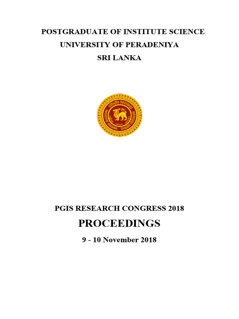 Proceedings Rescon2018 | PDF | Science | Agriculture