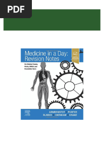 Medicine in A Day: Revision Notes For Medical Exams, Finals, Ukmla and Foundation Years 1St Edition Armbruster - Ebook PDF